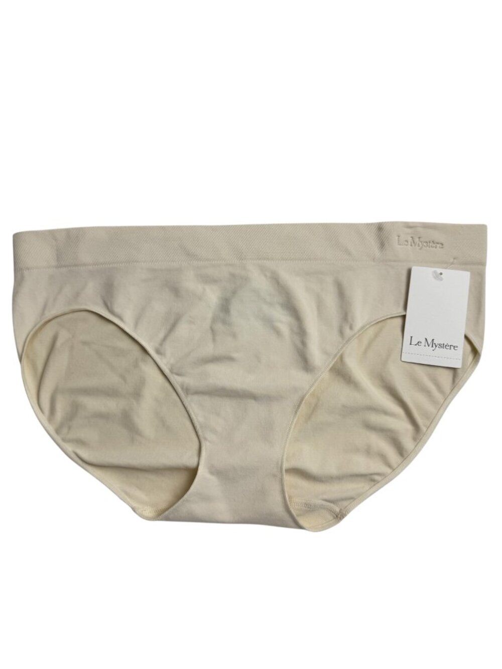 Le Mystere NEW Seamless Comfort Bikini Panties Size Medium Papyrus Beige Neutral